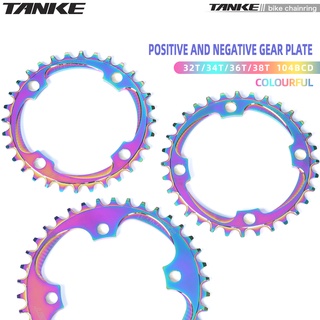 Tanque 104bcd Coroa Redonda De Bicicleta / Mountain Bike / Mtb / 32t / 34t / 36t / 38t / Óleo Positivo E Dente Negativo