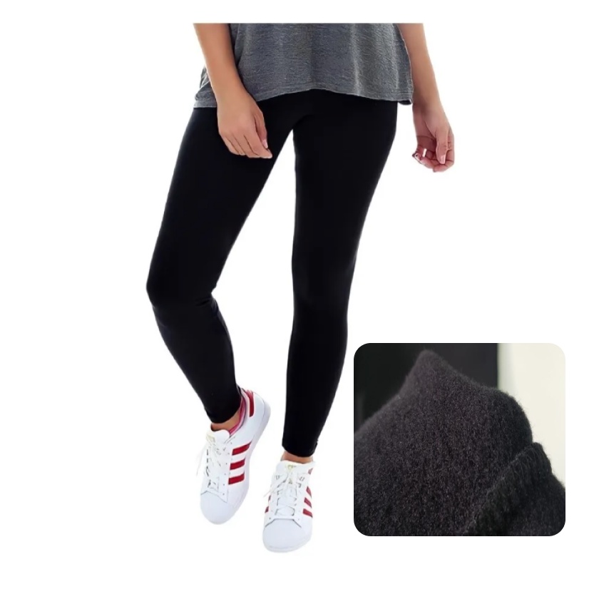 Calça Legging Térmica Menina Peluciada Flanelada Infantil e Juvenil Roupas de Inverno
