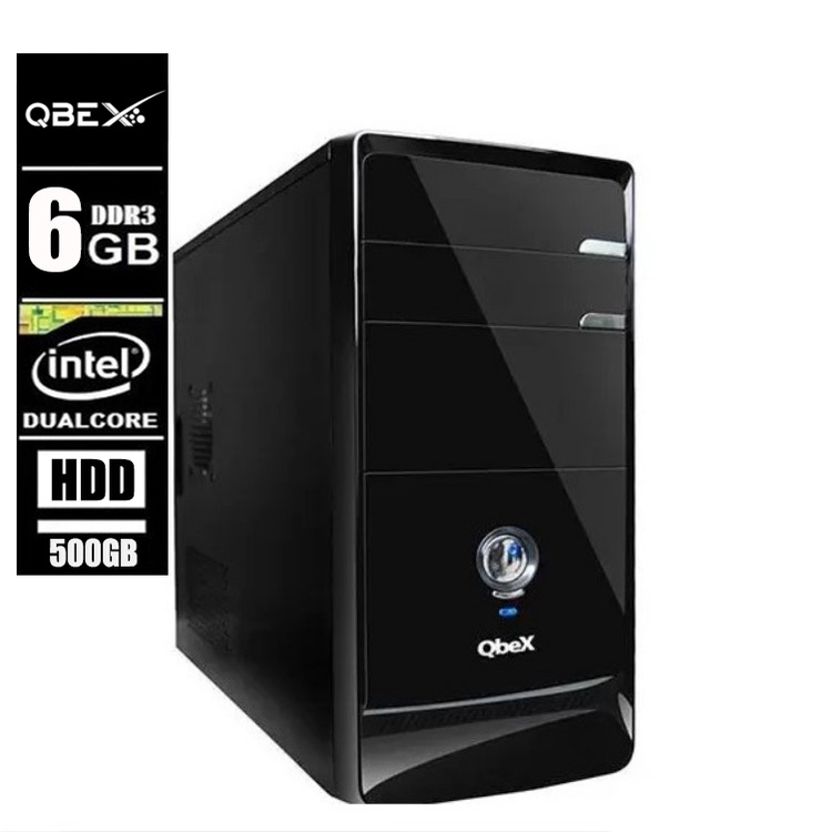 computador Qbex Cpu Duo Core 3.0mhz 6gb Ddr3 Hd 500gb Ideal Home Office