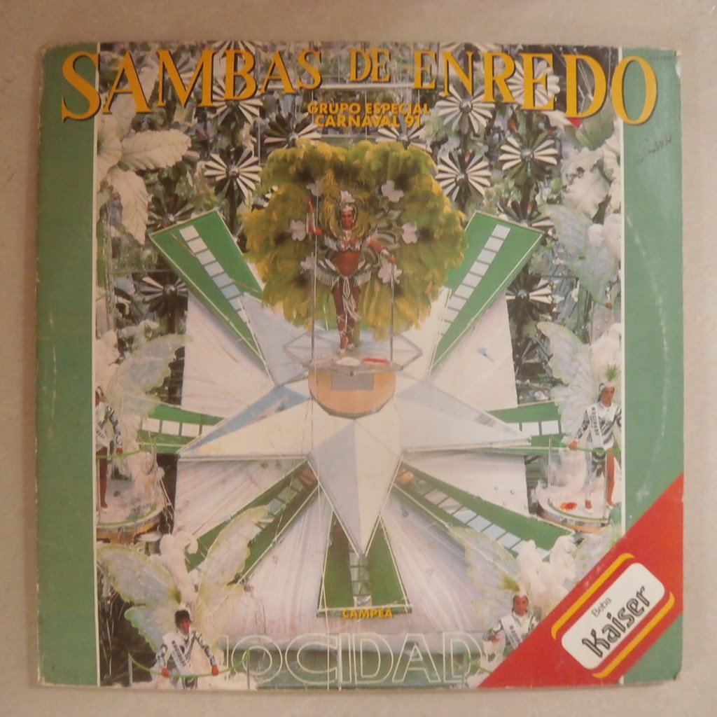 lp Sambas De Enredo Carnaval 91 mocidade campeã, vinil duplo