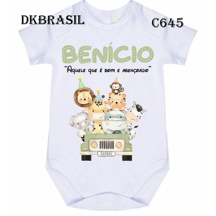 Body Safari Significado do nome Benício C645 em Oferta na Shopee