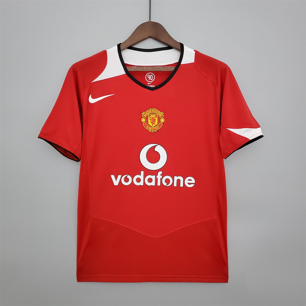 04-06 Camisa De Futebol Retro Manchester United I Cristiano Ronaldo Camiseta
