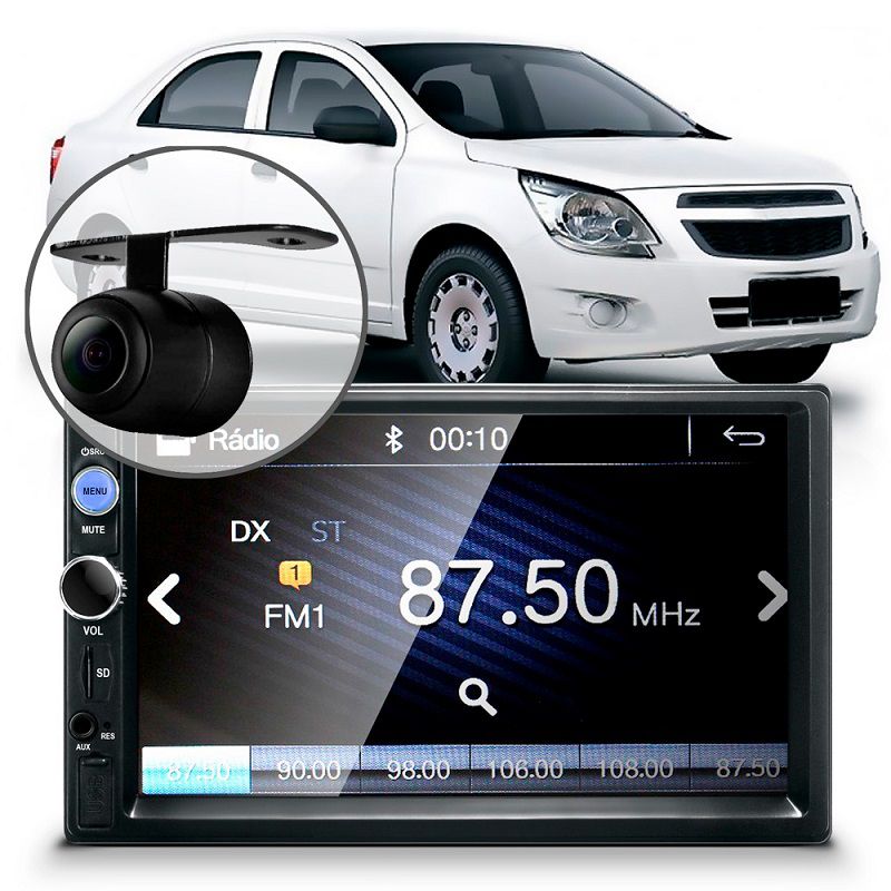 Central Multimídia Mp5 Cobalt Bluetooth Espelhamento Câmera Moldura em Oferta na Shopee