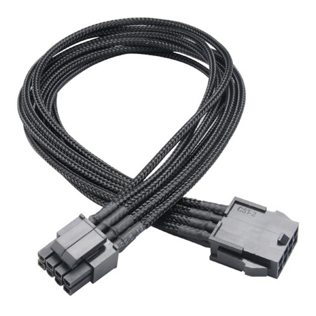 Flexa P8 Akasa Adaptador Extensor para Força ATX PSU 12V 8 Pinos Cabo Blindado Sleeved em Nylon