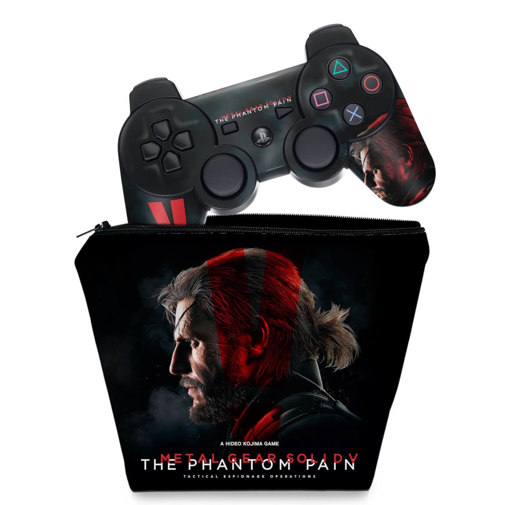Capa Case e Skin Adesivo PS3 Controle - Metal Gear Solid 5