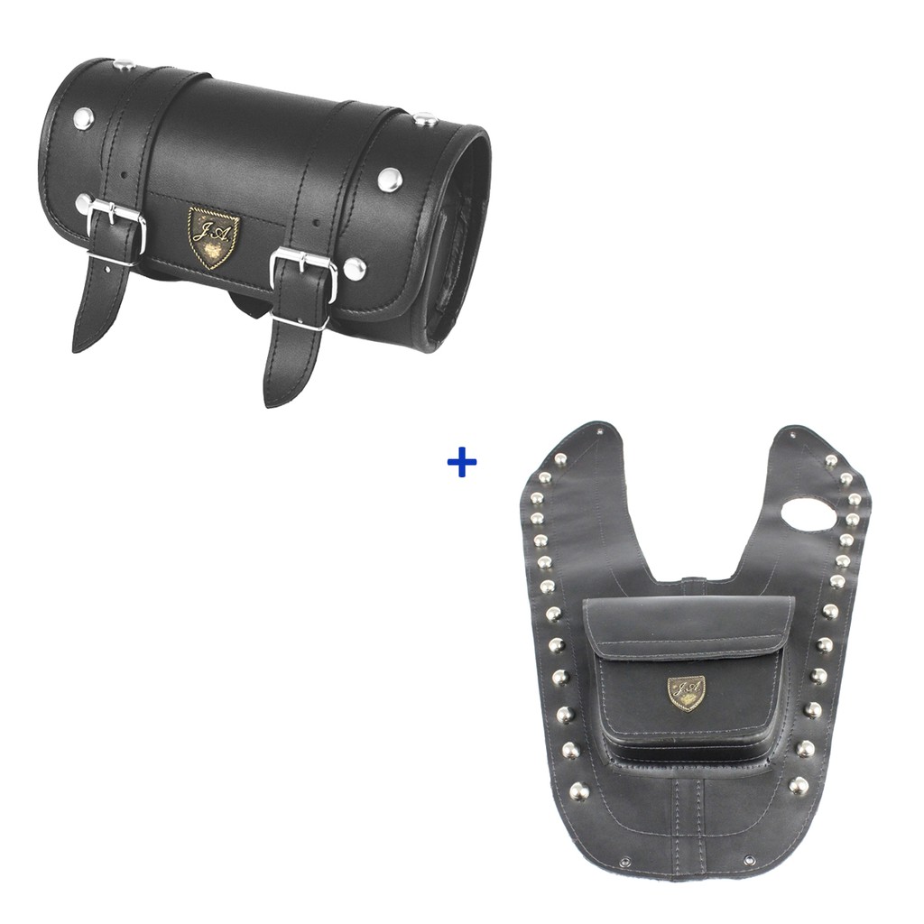 Kit Protetor De Tanque Shadow 750 06/10 + Alforge Frontal Com Cravos
