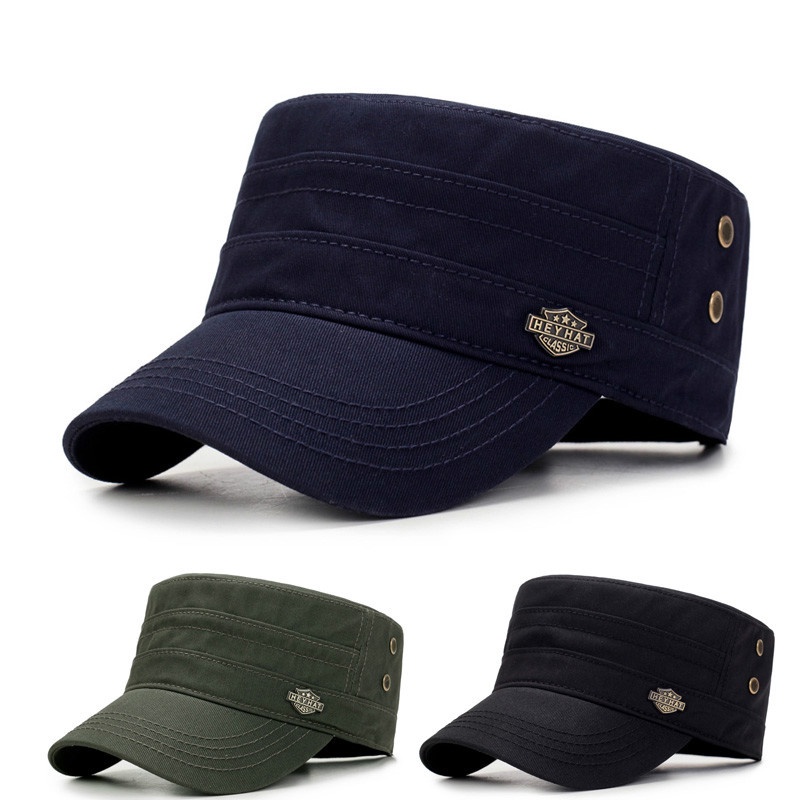 Novo boné militar masculino de marca de venda imperdível boné feminino verão outono casual cadete chapéu de algodão lavado chapéus de boné de beisebol feminino vintage chapéus de exército