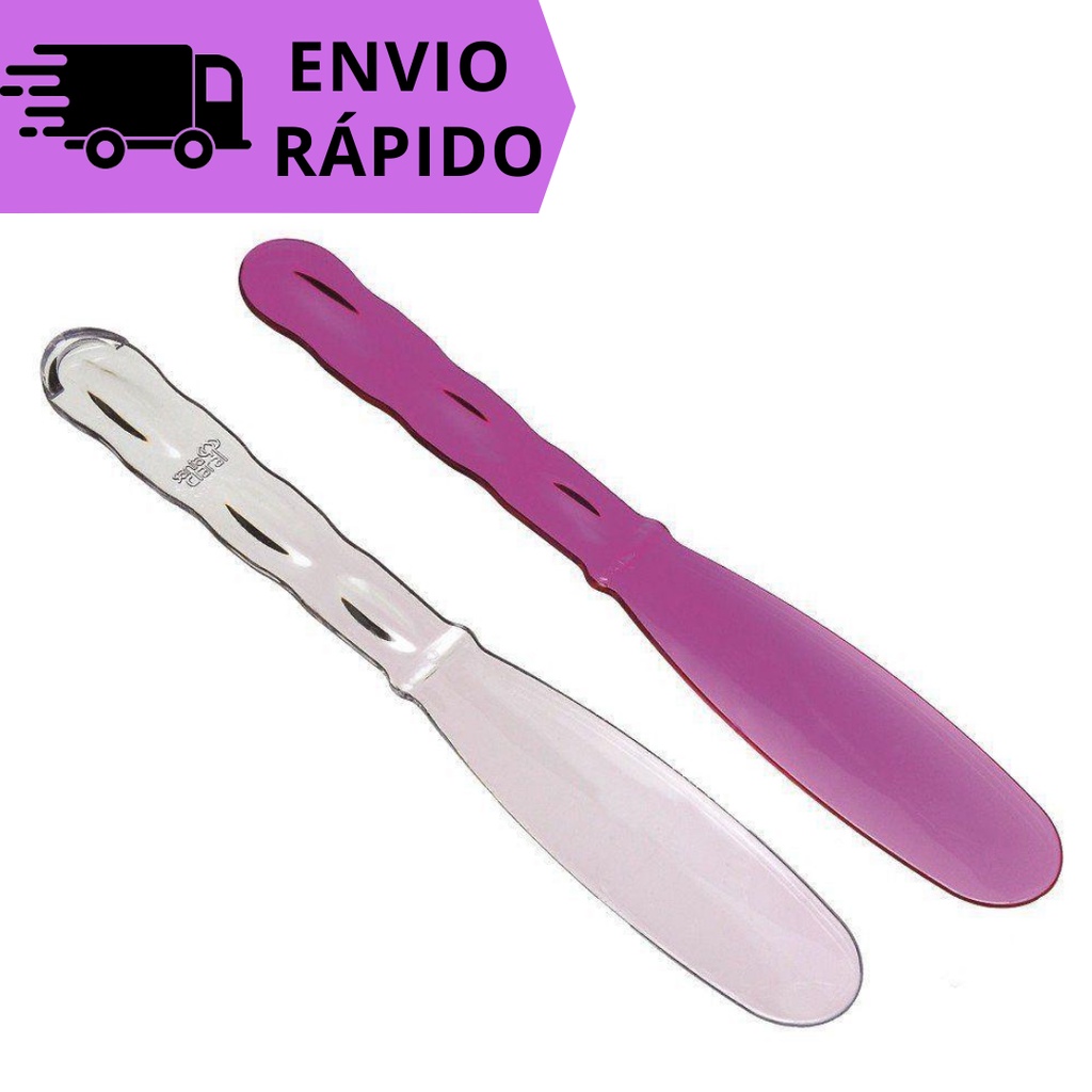 Espátula de Acrilico Média Para Skin Care Aplicação Facial Creme Luxo