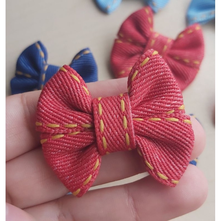 Laço Pet pesponto - 5 pares - 10 unidades