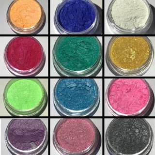 Mica pigmento pó metálico cores cosméticos perolado resina epoxi unhas artesanato diy glitter corante cosmético pownder em Oferta na Shopee