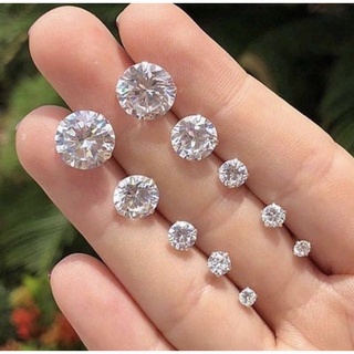 Brinco Aço Antialérgico Ponto de Luz Masculino Feminino .