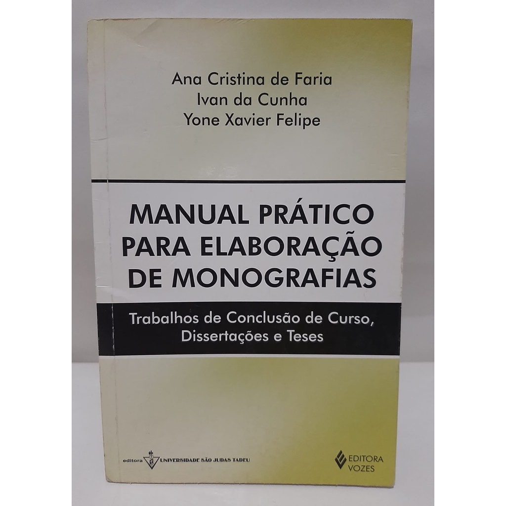 Livro Manual prático para elaboração de Monografias
