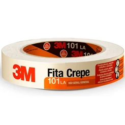 Fita Crepe 3M 50 Metros x 18mm Bege Uso Geral 101LA