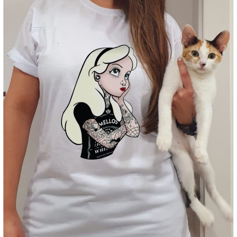 Camisetas Princesa da Disney/Princesas Tatuadas/Princesas Style Shopee Brasil