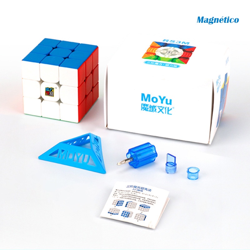 Cubo Mágico Moyu RS3M 2020 3x3 X 3 Velocidade MF RS3M Puzzle Cube 3x3 Rubiks MFJS