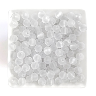 Miçanga Bola Fosca Translúcida 8mm - aprox 160 pçs em Oferta na Shopee