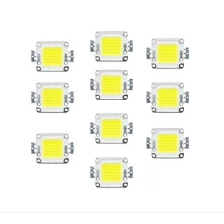 Kit 10 Chip Led 50w Reposição Refletor-branco Frio