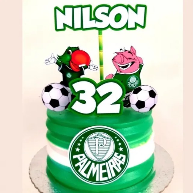 Topo Topper De Bolo Palmeiras Shopee Brasil