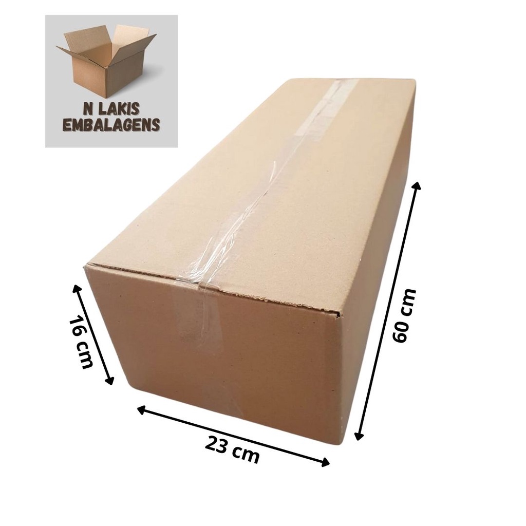 10 unidades caixas de papelão 60x23x16 modelo maleta