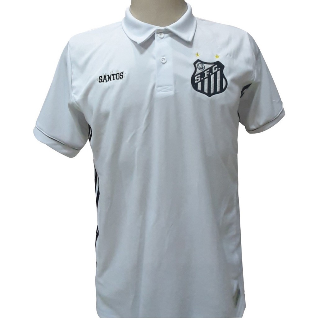 Pastor mushroom Interesting Camisa De Futebol Santos Polo | Shopee Brasil