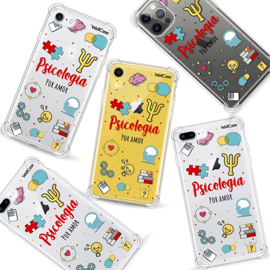 Capinha de Celular Cp03 Profissão Psicologia Para iPhone 6 7 8 11 12 13 14 15 16E 17 Se Xr Xs Pro Max Mini