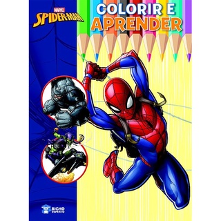 Colorir e Aprender Marvel - Homem Aranha