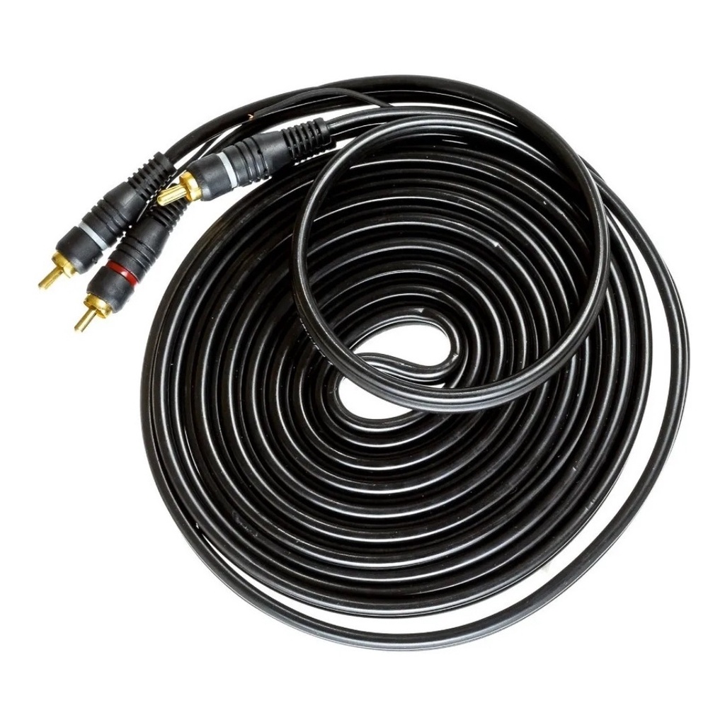 Cabo Rca 5 Metros Banhado A Ouro Modulo Amplificador