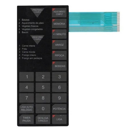 Membrana Teclado Microondas Sharp Rb 4a23 / Rb 4a33