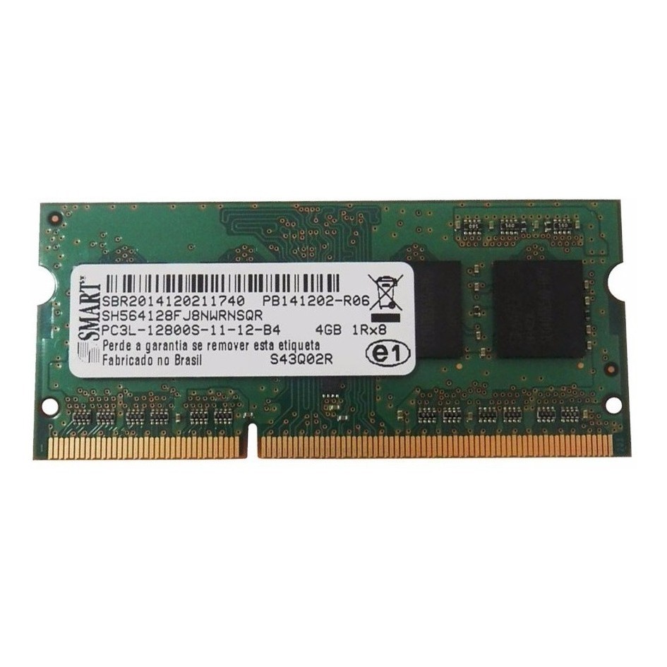 Memoria Smart Ddr3 4gb Pc3L-12800S 1600mhz (Notebook)