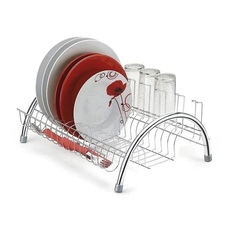 Escorredor de louça arco cromado madefer em Oferta na Shopee