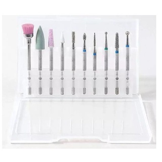 Kit C/10 Brocas Diamantadas Cutilagem Para Manicura Russa em Oferta na Shopee