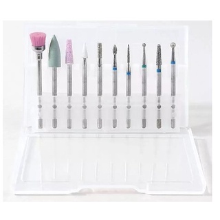 Kit C/10 Brocas Diamantadas Cutilagem Para Manicura Russa