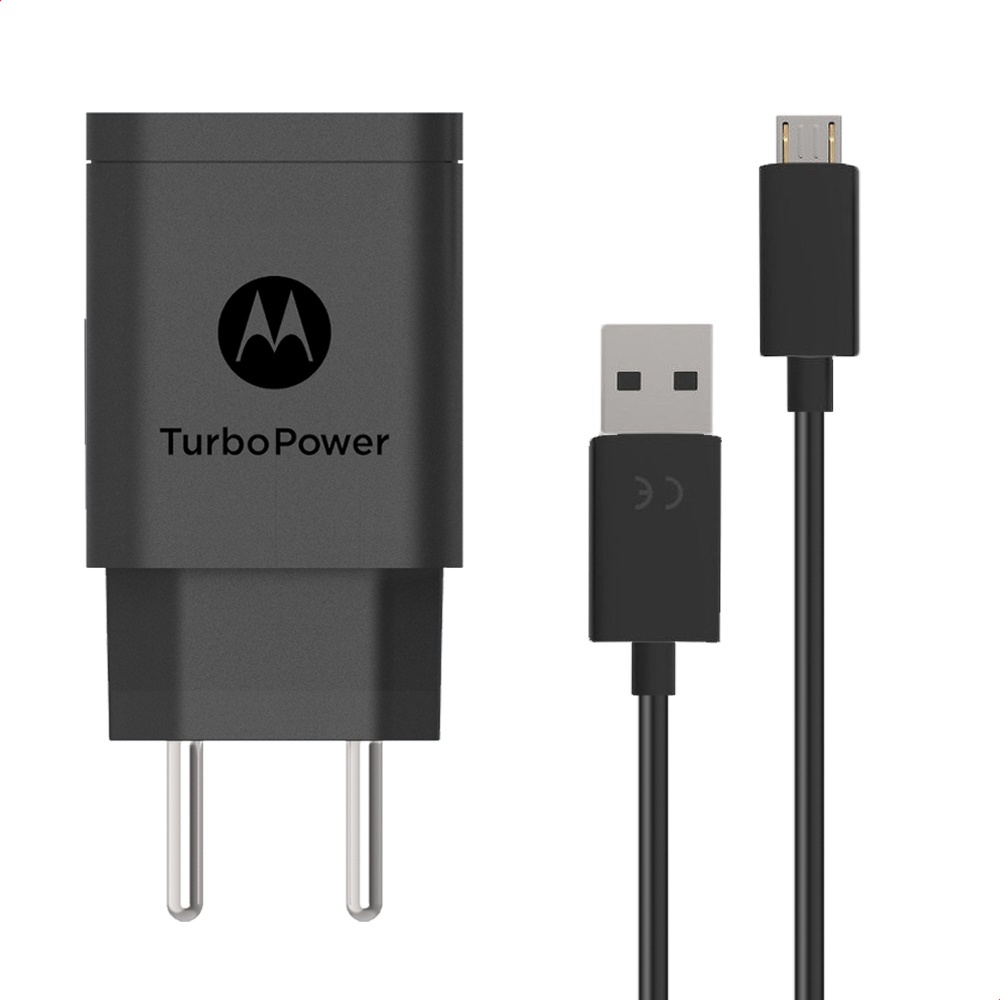 Carregador De Parede Motorola Turbo Power 18w - Cabo Micro Usb - Mobile & Gadgets