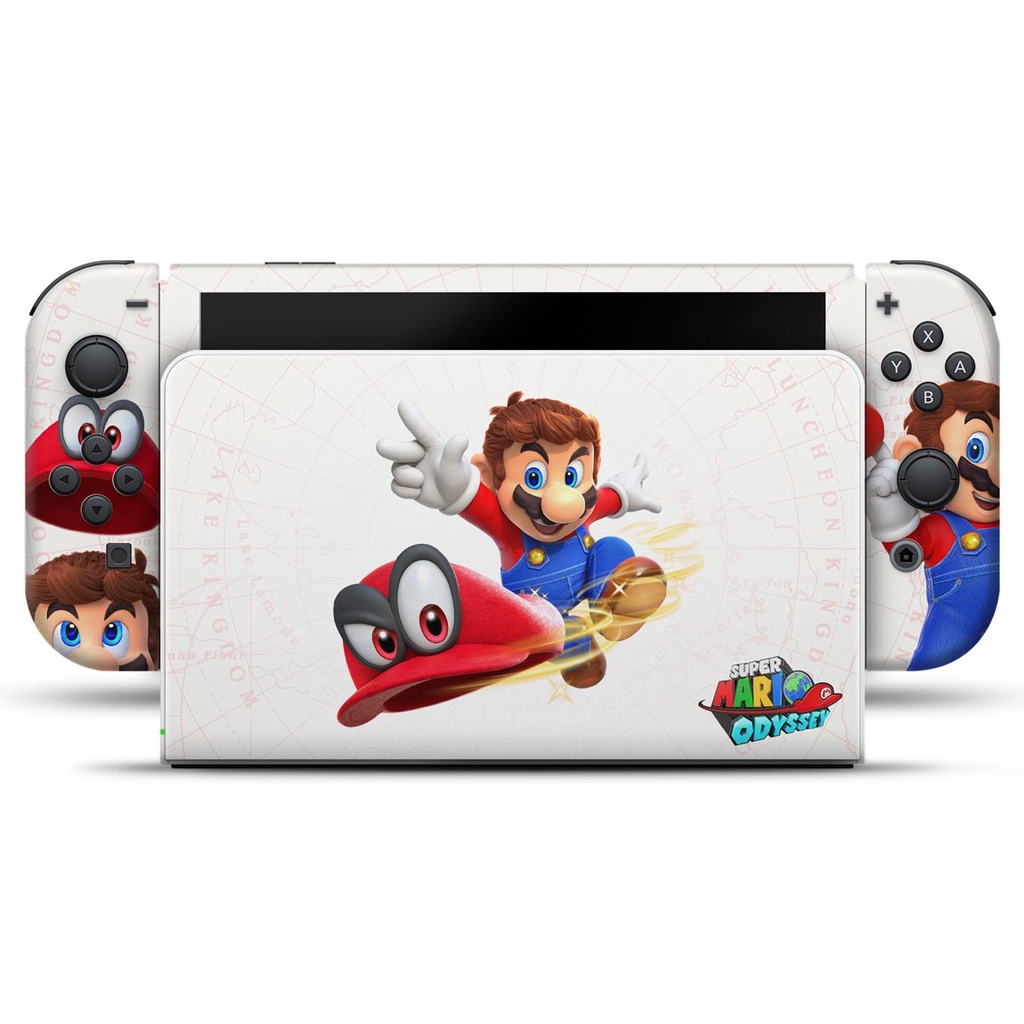 Skin Nintendo Switch Oled Adesivo - Super Mario Odyssey