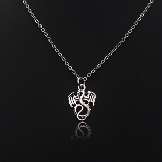 colar corrente masculino feminino mini dragão de guerra estilo Game of Thrones Amuleto
