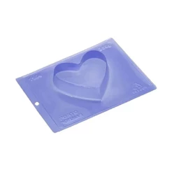 Forma P/ Chocolate Coração Achatado- 300g - Ref. 1104