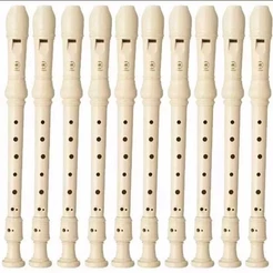 Flauta Doce Germanica Yamaha Soprano Yrs 23 G Kit 10 Flautas