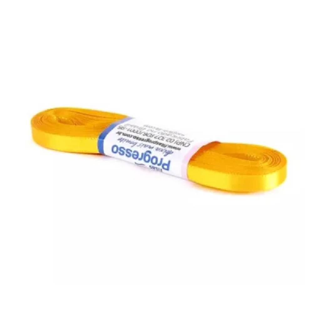 Fita de Cetim Progresso 7mm nº1 - 10m 038 Amarelo Ouro - 1un