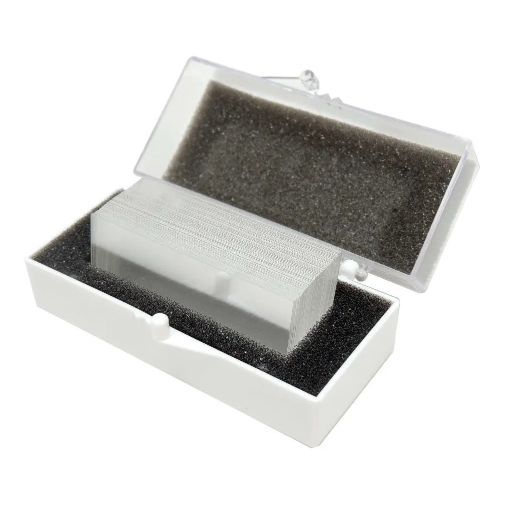 100 Lâminas Para Microscópio Marienfeld 0101222 24x50mm