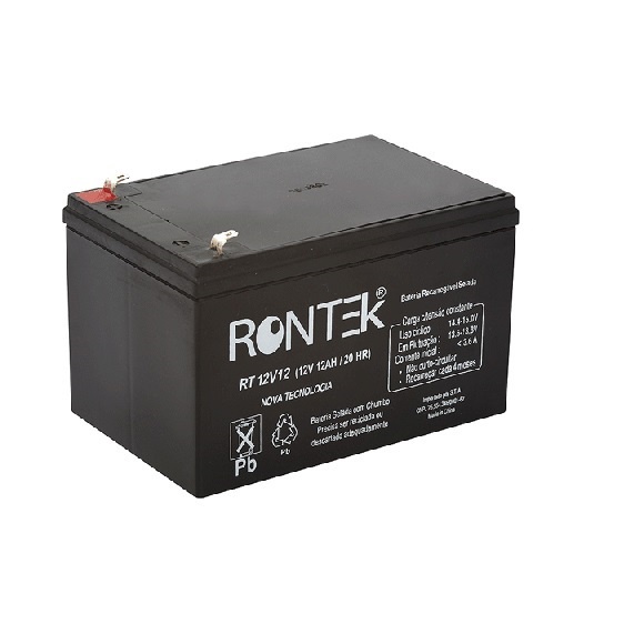 Bateria Selada 12v 12Ah Rontek Bicicleta Patinete Skate