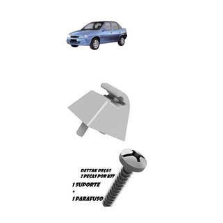 Kit do Suporte do Quebra Sol Cinza Claro GM Chevrolet Chevrolet Corsa Sedan 1996 até 2010