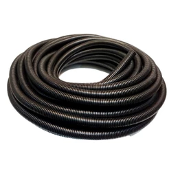 Espaguete Rolo Corrugado Preto Conduite 13mm Com Corte 20 Metros Reforçado Resistente Para Chicotes Fios Elétricos Som