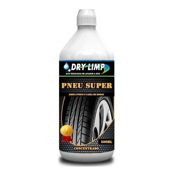 Limpa Pneu E Caixa De Roda Pretinho Carro 200ml Concentrado Efeito Permanente, Renova O Brilho Do Pneu Na Cor Original