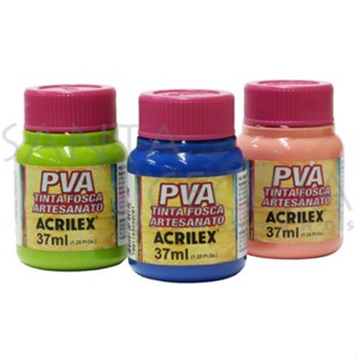 tinta pva fosca acrilex 37mL em Oferta na Shopee
