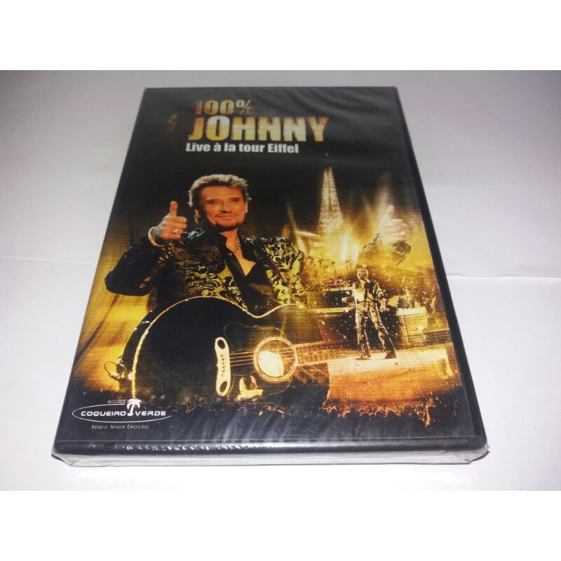 Dvd - Johnny Hallyday - 100% Johnny: Live a La Tour Eiffel 2009 - Lacrado