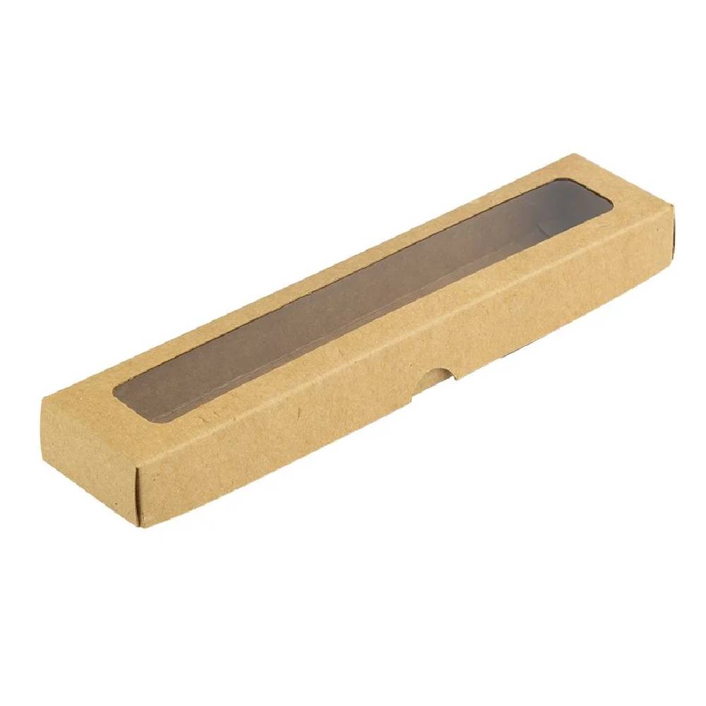 Caixa com Visor S14- 4x19x2cm Kraft 10 unidades - Assk Rizzo - Home & Living