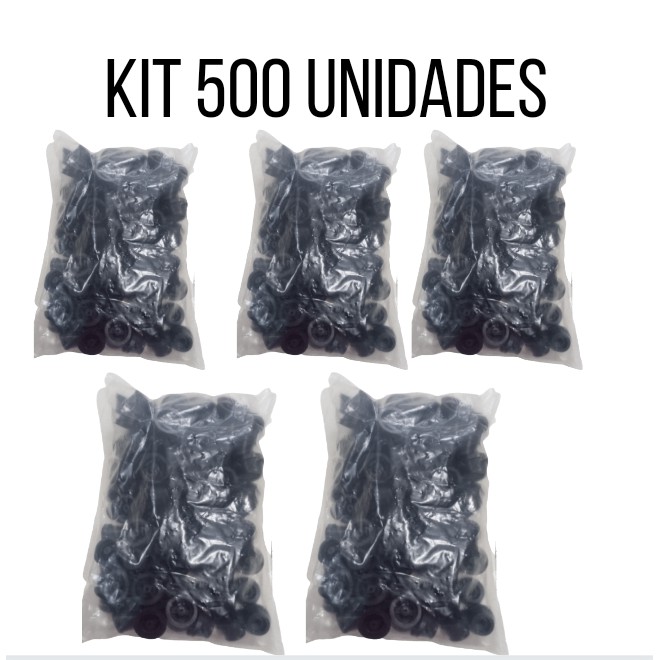 Pezinho Pe De Sofá  Puff baú Sapateira  Plástico  Preto - 500 Und