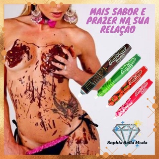 Caneta Comestível Beijavel Erótica Sex Shop Lambe Lambe Vários Sabores