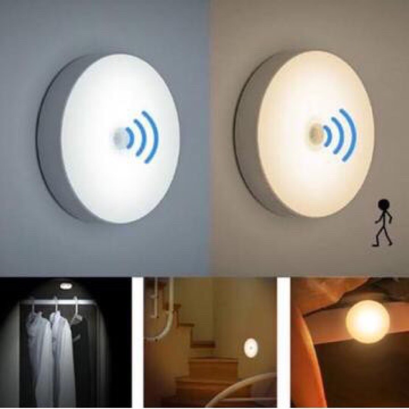 Lâmpada Led Sensor de Presença Sem Fio USB Recarregável Luz Emergência Iluminação Movimento