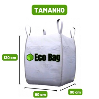 Saco Big Bag 90x90x120 cm 1000kg Resistente Reforçado 1m³ Reciclagem Ensacar Latinhas Ref C1 em Oferta na Shopee